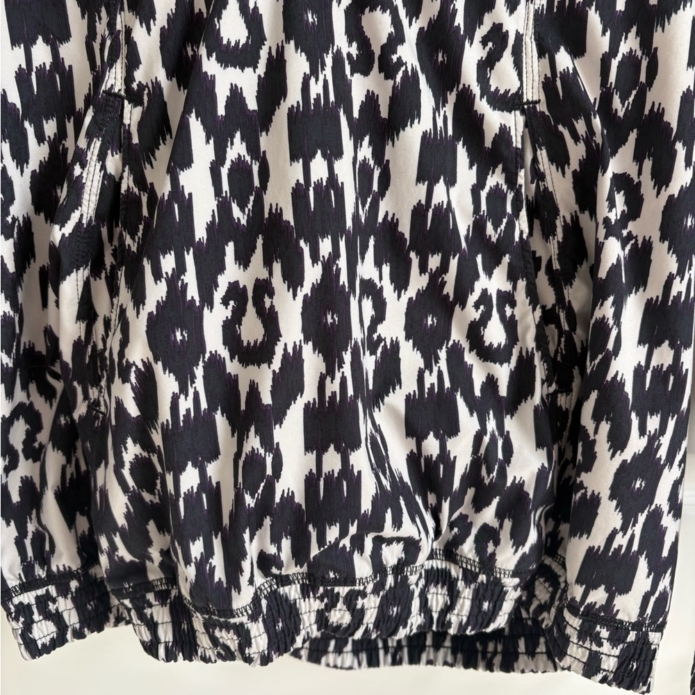 Lululemon Run Willpower 1/2 Zip Black White Purple Sprinkler Ikat Windbreaker - Picture 5 of 6